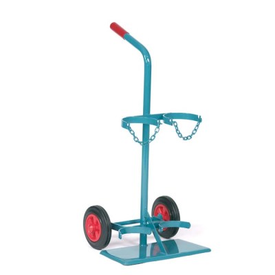 Stahlflaschenwagen für 2 Stahlflaschen, 10l