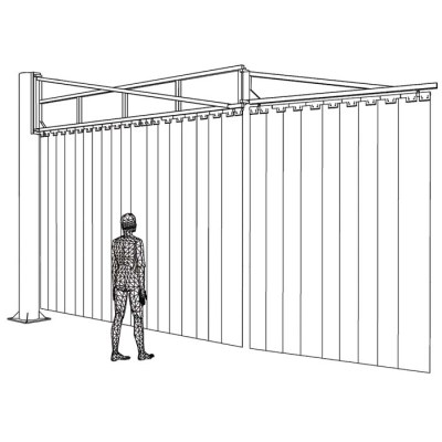 Schwenkarm  Breite max 600cm (400+200cm)
