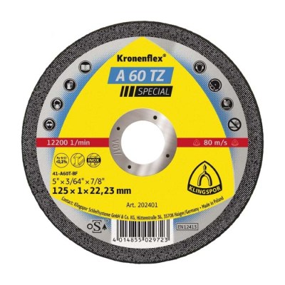 Trennscheibe A 60 TZ Special INOX, 125x1x22mm